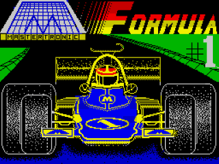 Formula 1 Simulator title screen for ZX Spectrum